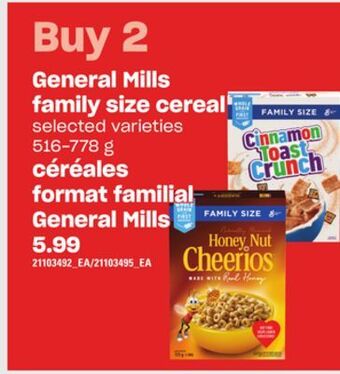 Independent City Market Céréales format familial general mills, 516-778 g offer