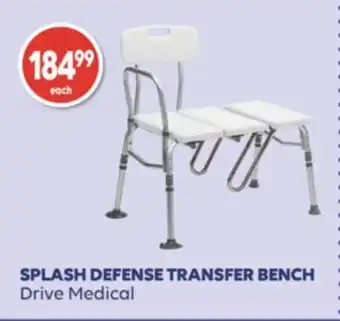 Wellwise by Shoppers Splash defense transfer bench drive medical offer