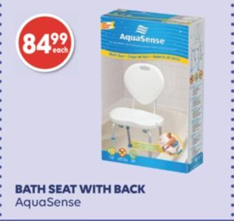 Wellwise by Shoppers Bath seat with back aquasense offer