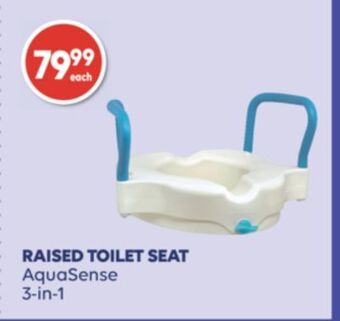 Wellwise by Shoppers Raised toilet seat aquasense 3-in-1 offer