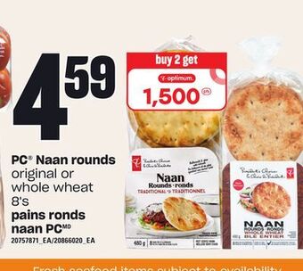 Independent City Market Pains ronds naan pc, 8's offer