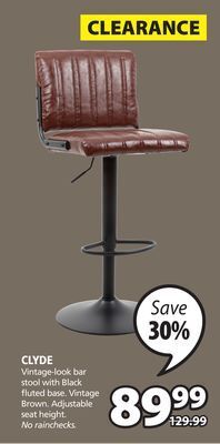 JYSK Clyde vintage-look bar stool offer