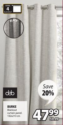 JYSK Burke blackout curtain panel offer