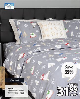 JYSK Arctic flannel duvet cover set offer