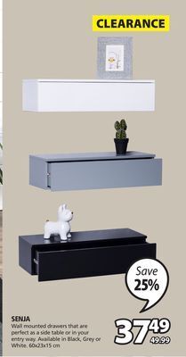 JYSK Senja wall mounted drawer offer