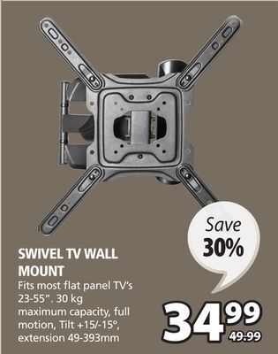 JYSK Swivel tv wall mount offer