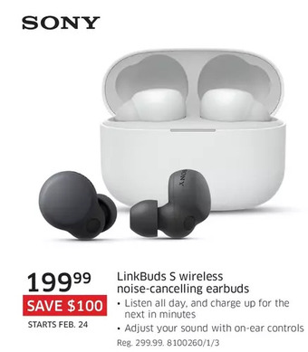 The Source Sony linkbuds s wireless noise-cancelling earbuds offer