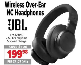 2001 Audio Video Jbl wireless over-ear nc headphones offer