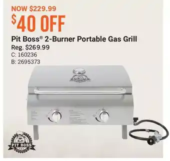Cabela's Pit boss 2-burner portable gas grill offer