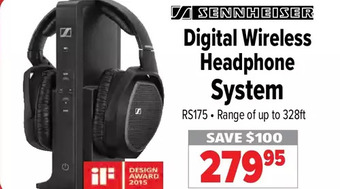 2001 Audio Video Sennheiser digital wireless headphone system offer