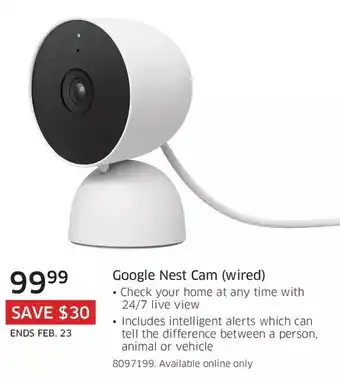 The Source Google nest cam (wired) offer
