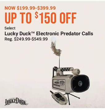 Cabela's Lucky duck electronic predator calls offer