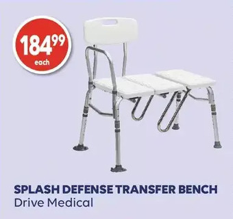 Wellwise by Shoppers Drive medical splash defense transfer bench offer