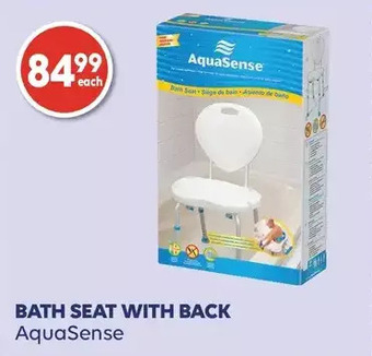 Wellwise by Shoppers Aquasense bath seat with back offer