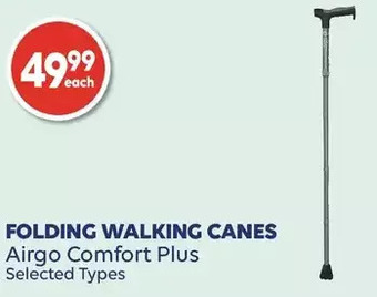 Wellwise by Shoppers Airgo comfort plus folding walking canes offer