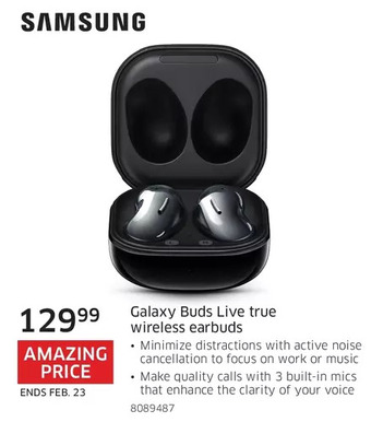 The Source Samsung galaxy buds live true wireless earbuds offer