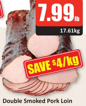 Starsky Double smoked pork loin offer