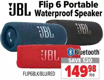 2001 Audio Video Jbl flip 6 portable waterproof speaker offer