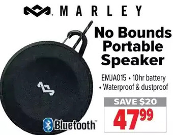 2001 Audio Video Marley no bounds portable speaker offer