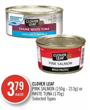 Shoppers Drug Mart Clover leaf pink salmon or white tuna offer