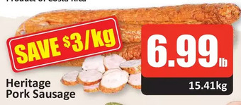 Starsky Heritage pork sausage offer