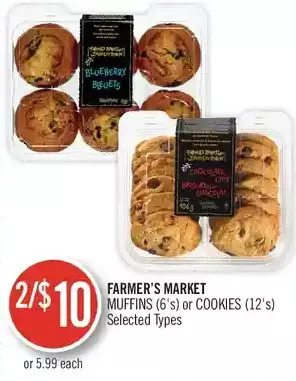 Shoppers Drug Mart Farmer's market muffins or cookies offer