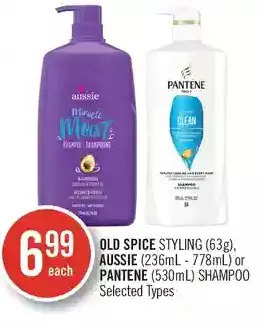 Shoppers Drug Mart Old spice styling, aussie or pantene shampoo offer