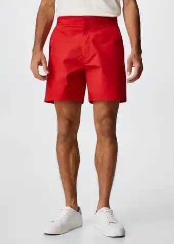 Mango Stretch cotton bermuda shorts offer