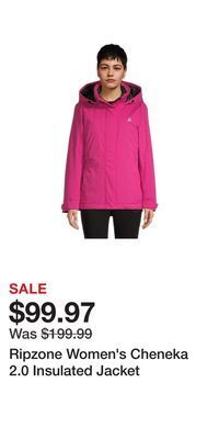 ripzone women's cheneka 2.0 insulated jacket