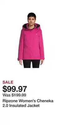 Sport Chek Ripzone women's cheneka 2.0 insulated jacket offer