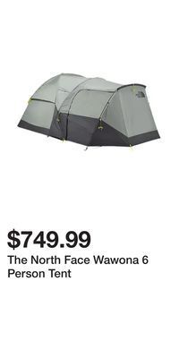 Sport Chek The north face wawona 6 person tent offer