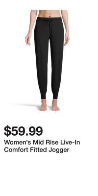 Mark's Women's mid rise live-in comfort fitted jogger offer