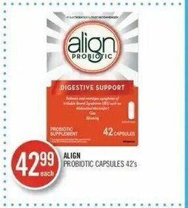 Shoppers Drug Mart Align probiotic capsules 42's offer