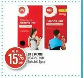 Shoppers Drug Mart Life Brand heating pad offer