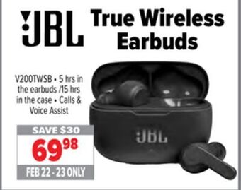 2001 Audio Video Jbl true wireless earbuds offer