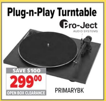 2001 Audio Video Plug-n-play turntable offer