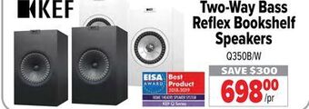 2001 Audio Video Two-way bass reflex bookshelf speakers offer