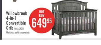 The Brick Willowbrook 4-in-1 convertible crib offer