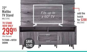 The Brick Malibu 72" tv stand offer