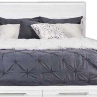 The Brick Olivia queen storage bed - white offer