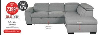 The Brick Bello genuine leather sofa - granite offer