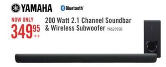 The Brick Yamaha yas-209 soundbar and wireless subwoofer with bluetooth and dts virtual:x offer