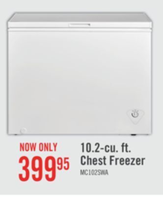 The Brick Midea 10.2 cu. ft. chest freezer mc102swar0rc1 offer
