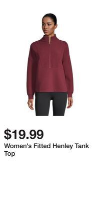 Mark's Women's fitted henley tank top offer