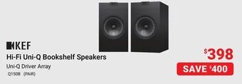 Visions Electronics Kef hi-fi uni-q bookshelf speakers offer