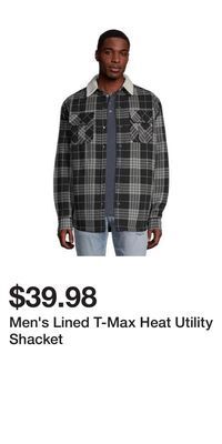Mark's Men's lined t-max heat utility shacket offer
