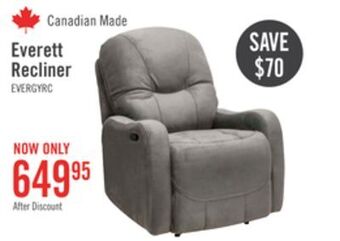 The Brick Everett recliner - grey offer