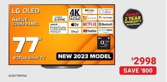 Visions Electronics Lg oled native 120hz panel 77" b2pua smart tv offer