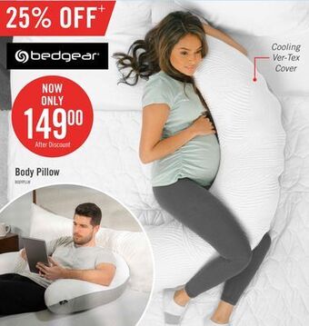 The Brick Bedgear body pillow offer