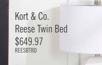 The Brick Reese twin bed - black and grey offer